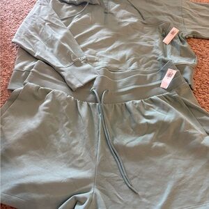 Old Navy Soft Green Pajama Set